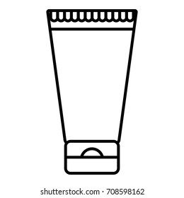 Creme tube icon. Outline illustration of creme tube vector icon for web design isolated on white background