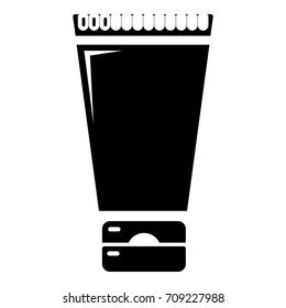 Creme tube icon . Simple illustration of creme tube vector icon for web design isolated on white background
