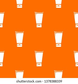 Creme tube pattern vector orange for any web design best