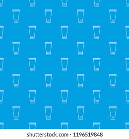 Creme tube pattern vector seamless blue repeat for any use