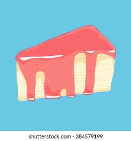Crepe cake illustration