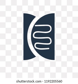 Crepe and cream vector icon isolated on transparent background, Crepe and cream transparency concept can be used web and mobile