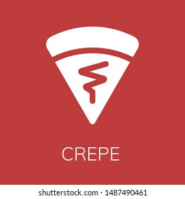 Crepe icon. Editable  Crepe icon for web or mobile.
