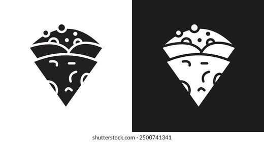 Crepe icon line art vector