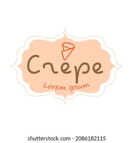 Diseño del concepto de tema crepe 