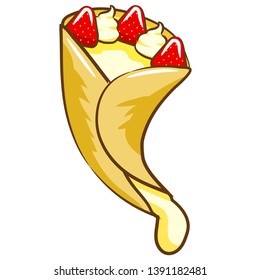 crepe vector cartoon clipart design