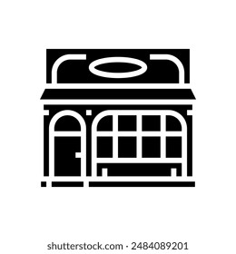 creperie street food cafe glyph icon vector. creperie street food cafe sign. isolated symbol illustration