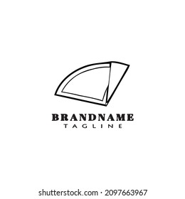 crepes logo icon cartoon design template black modern isolated