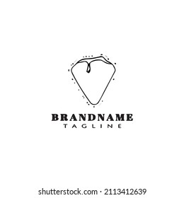 crepes logo icon cartoon design template black modern isolated vector