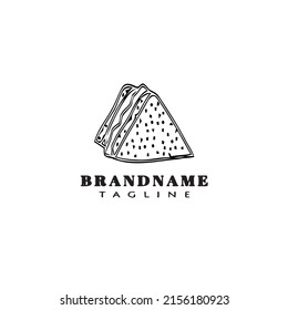 crepes logo icon cartoon design template black modern isolated