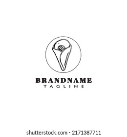 crepes logo icon cartoon design template flat modern isolated vector illustration