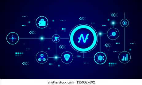 crepto currency icon. From crypto set