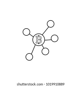creptus icon. Element of crypto currency for mobile concept and web apps. Thin line  icon for website design and development, app development. Premium icon on white background