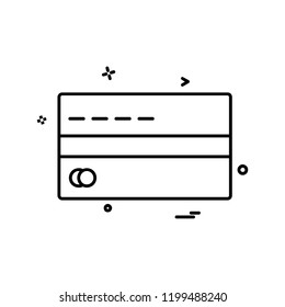 Crerdit card icon design vector