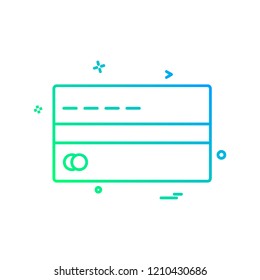 Crerdit card icon design vector