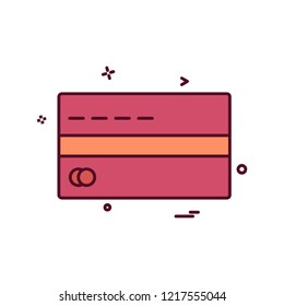 Crerdit card icon design vector