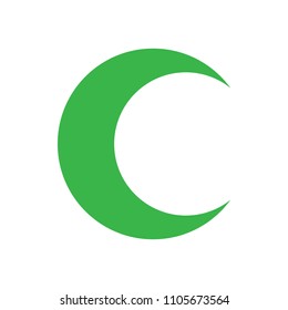 Crescent demilune half moon