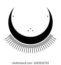 Crescent icon design. Bohemian icon design