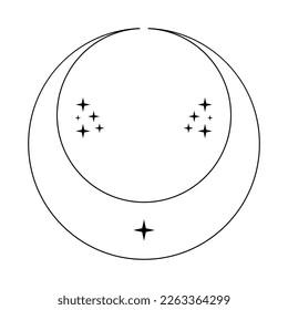 Crescent icon design. Bohemian icon design