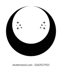 Crescent icon design. Bohemian icon design