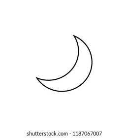 crescent icon. Element of Halloween for mobile concept and web apps icon. Thin line icon for website design and development, app development. Premium icon. Logo vector illustration