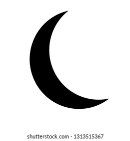  crescent icon illustration isolated vector sign symbol