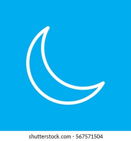 crescent icon illustration isolated vector sign symbol