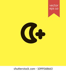 crescent. crescent icon. sign design. Vector EPS 10.