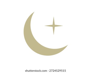 Halbmond-Symbol, Vektor, Mondsymbol