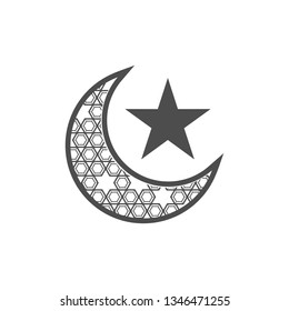 Crescent islamic ornament