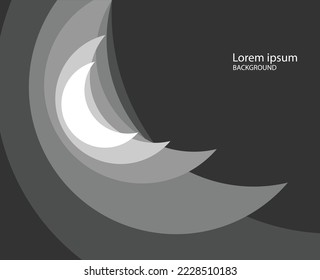 Crescent moon background, moon abstract background, moon shapes, crescent shapes