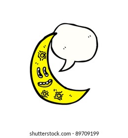 personaje de la caricatura de la luna creciente
