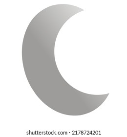 crescent moon cartoon photo vector illustration