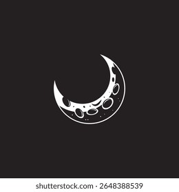 Lua Crescente Design Noite Céu, Celestial, Espaço, Lunar, Galáxia