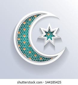 crescent moon holiday symbol