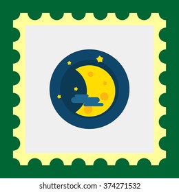 Crescent moon icon 2