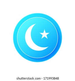 Crescent moon icon