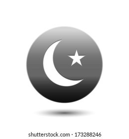 Crescent moon icon