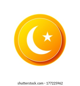 Crescent moon icon