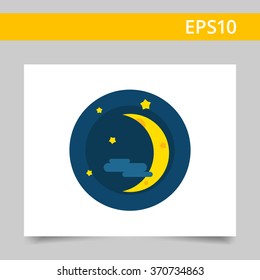 Crescent moon icon