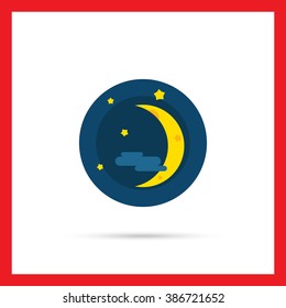 Crescent moon icon