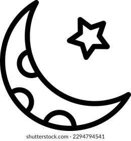 crescent moon icon for download