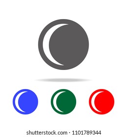 crescent moon icon. Elements of weather in multi colored icons. Premium quality graphic design icon. Simple icon for websites, web design, mobile app, info graphics on white background