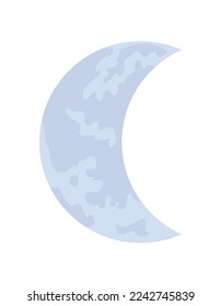 crescent moon icon isolated design