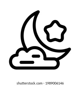 crescent moon icon or logo isolated sign symbol vector illustration - high quality black style vector icons
