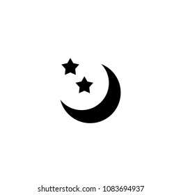 Crescent moon icon template