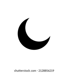 crescent moon icon vector illustration
