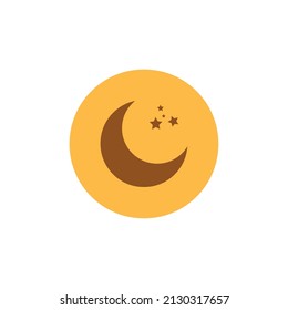 crescent moon icon vector illustration
