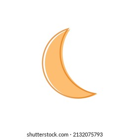 crescent moon icon vector illustration