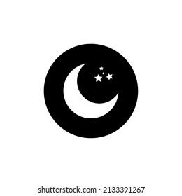 crescent moon icon vector illustration